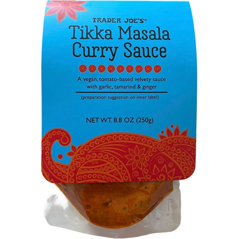 Trader Joe&#39;s Tikka Masala Curry Sauce Vegan Tomato-based, 8.8 oz Pack of 1