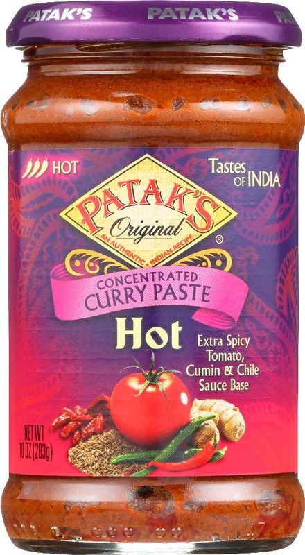 Pataks Curry Paste Hot 10oz