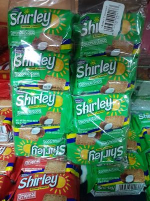 Wibisco Shirley Biscuits, Coconut, 1.31oz Ounce Pack of 8 Coconut