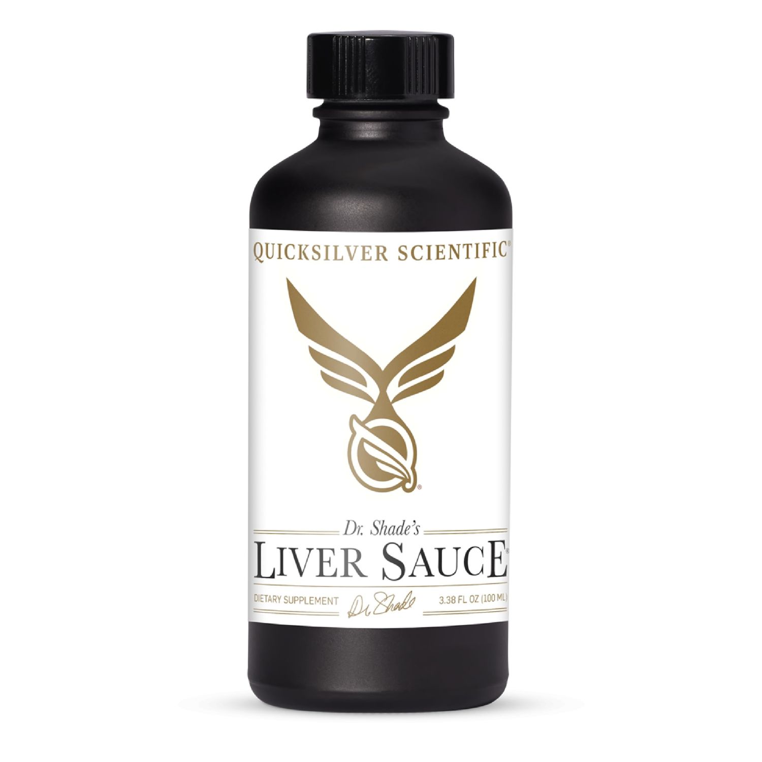 Quicksilver Scientific Liver Sauce - Liposomal Liver Detox with DIM, Quercetin, Lipoic Acid, Milk Thistle and Dandelion Root Supplement - Supports Bile &amp; Toxin Momentum 100 ml 3.38 oz