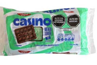 Generic Victoria Casino Galletas con Crema Sabor Menta 10 oz Peruvian Casino Mint Cookie