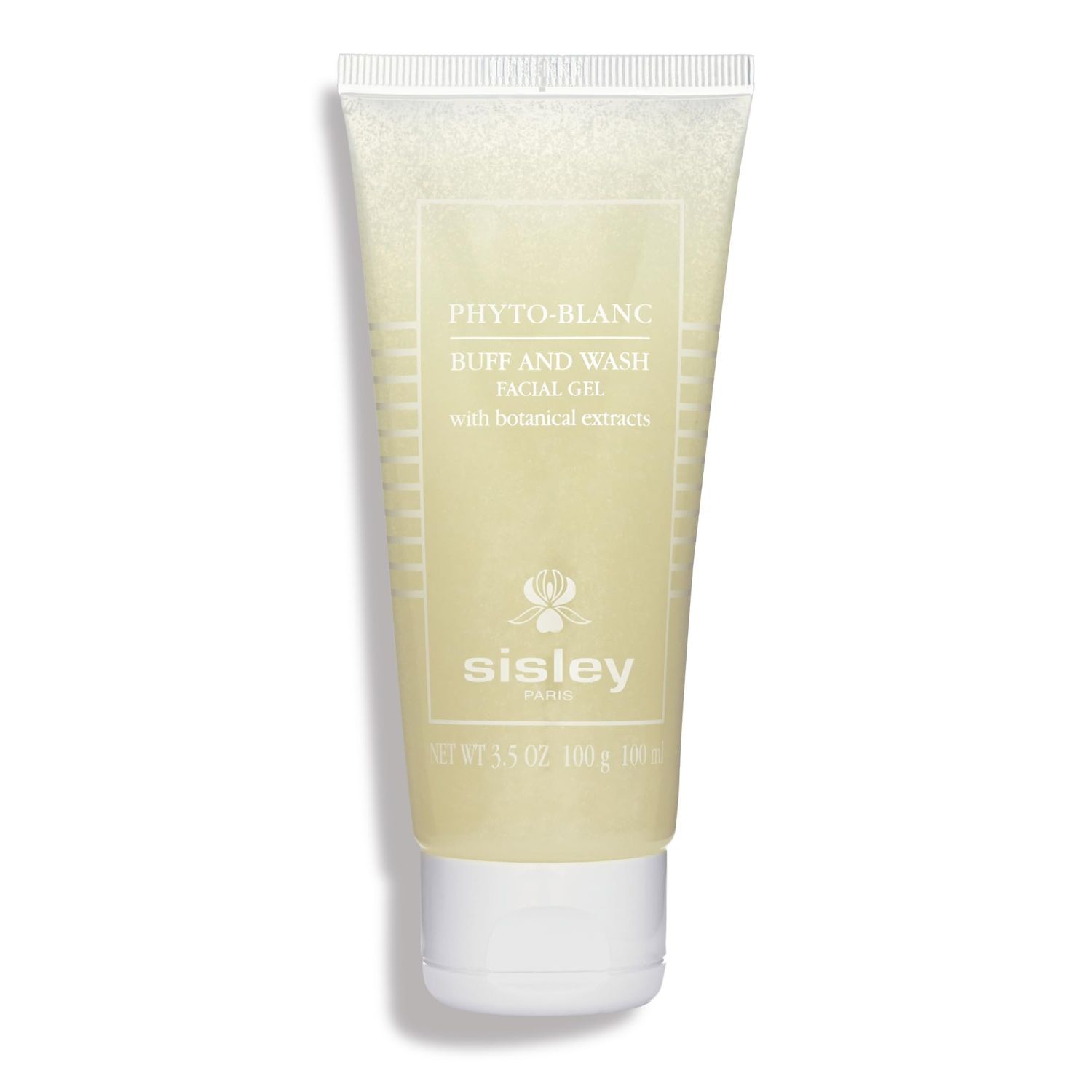 Sisley Paris Phyto-Blanc Buff and Wash Facial Gel - 100 mL - Cleanser &amp; Exfoliator for Soft, Radiant Skin