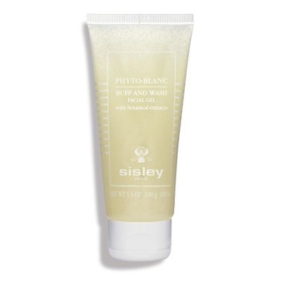 Sisley Paris Phyto-Blanc Buff and Wash Facial Gel - 100 mL - Cleanser &amp; Exfoliator for Soft, Radiant Skin