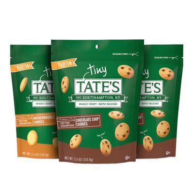 Tate&#39;s Bake Shop Tiny Tate&#39;s Variety Pack, Chocolate Chip &amp; Snickerdoodle Cookies, 3-5.5 oz Bags