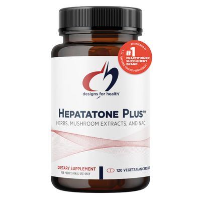 Designs for Health Liver Support Capsules - Hepatatone Plus with Milk Thistle, NAC, Schisandra - Mushroom Extracts for Cleanse Immune Support - Liver Detox Supplement for Men Women 120 Capsules