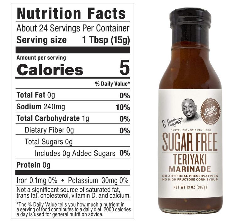 G Hughes Teriyaki Sauce, Teryaki, 13 Ounce Pack of 6