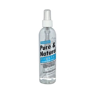 Thai Deodorant Stone Pure &amp; Natural Crystal Pump, Deodorant Mist - 8 Oz