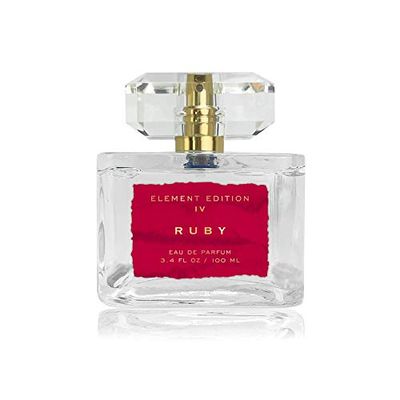 Element Edition Women&#39;s Perfume Spray - Ruby, 3.4 oz 100 mL - Crafted with notes of Cherry, Golden Amber and Vanilla - Tru Fragrance &amp; Beauty