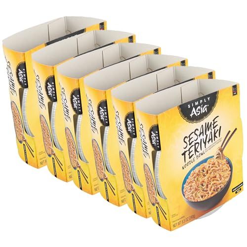 Simply Asia Sesame Teriyaki Noodle Bowl, 8.5 oz Pack of 6