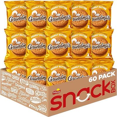 Grandma&#39;s Peanut Butter Cookies, 2.5 Ounce Pack of 60