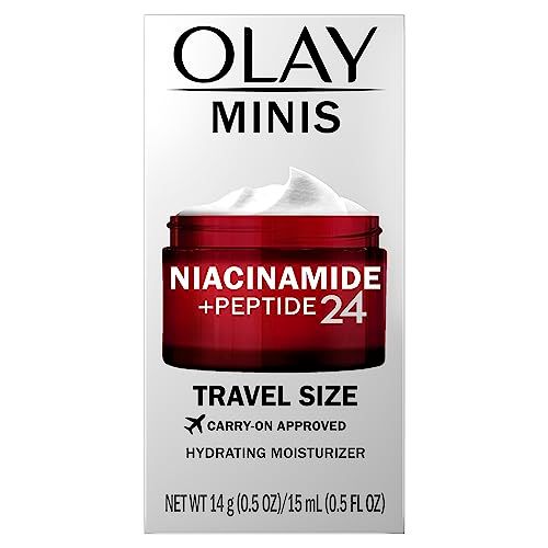 Olay Regenerist Niacinamide Peptide 24 Hydrating Face Moisturizer with Vitamin B3 for Stronger Skin Barrier 0.5 oz, Travel Size