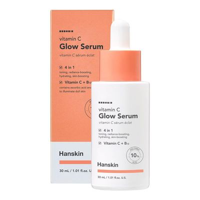 Hanskin Vitamin C Glow Serum with Ascorbic Acid, Dark Spot Remover for Face, Toning, Illuminates for Glowing Skin, Korean Skin Care 30ml