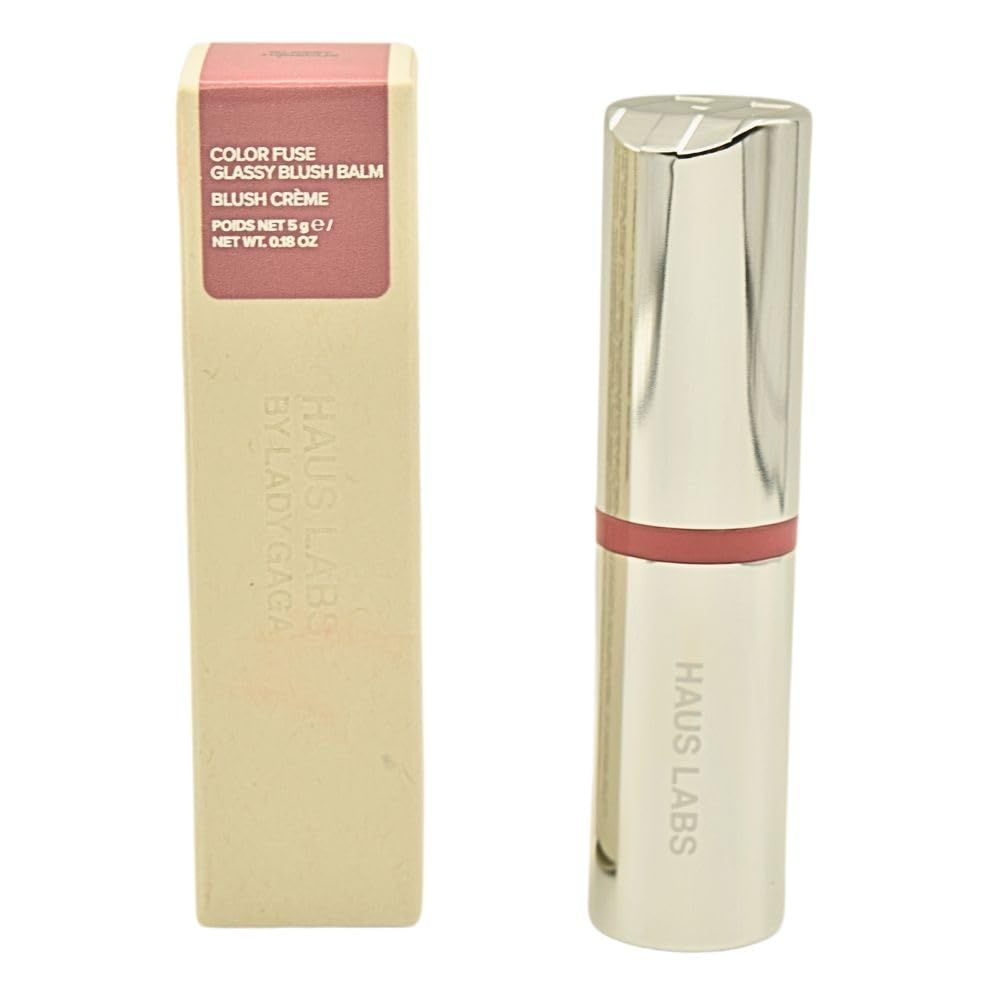 Haus Labs Color Fuse Longwear Hydrating Glassy Lip Cheek Blush Balm Stick - Glassy Hibiscus