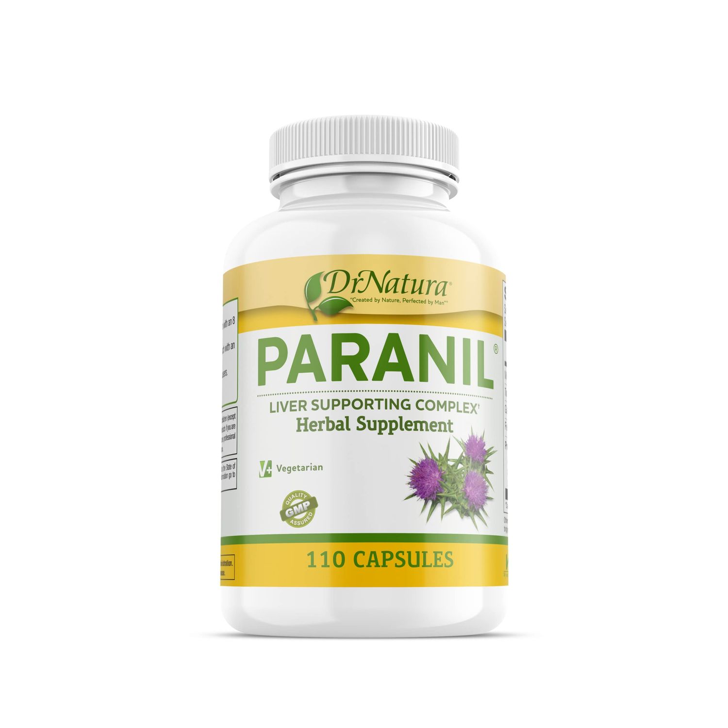 DrNatura Paranil Liver &amp; Colon Cleanse - 17 Herbal Complex with Milk Thistle for Detoxification, 110 Vegetarian Capsules
