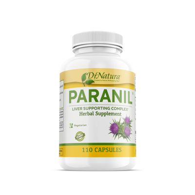 DrNatura Paranil Liver &amp; Colon Cleanse - 17 Herbal Complex with Milk Thistle for Detoxification, 110 Vegetarian Capsules