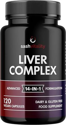 SASH Vitality Liver Detox Cleanse &amp; Repair - Milk Thistle Dandelion Artichoke - 2 Months Supply - Natural Ingredients for Healthy Liver Function - Premium Liver Supplement - 120 Vegan Capsules