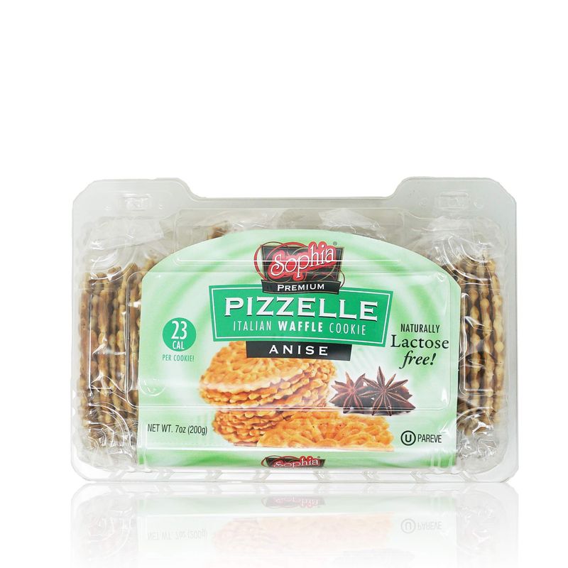 Sophia Pizelle Waffle Cookies - Anise 7oz 2-pack