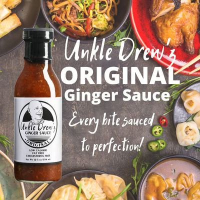 Unkle Drew'z Ginger Sauce, Dressing and Marinade, 12 fl oz, Original