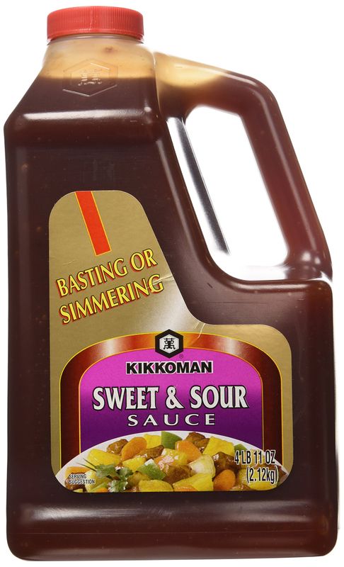 Kikkoman Sweet and Sour Sauce,Organic Dark Red Kidney, 4.67 Pound Pack of 1,75 Ounce