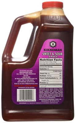 Kikkoman Sweet and Sour Sauce,Organic Dark Red Kidney, 4.67 Pound Pack of 1,75 Ounce