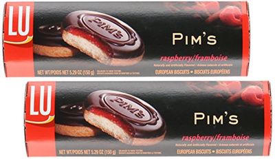 LU European Biscuits Pims Raspberry Biscuit, 5.29 oz Pack of 2