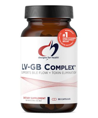 Designs for Health LV-GB Complex - Liver Detox Supplements for Gallbladder Support with Milk Thistle, Artichoke, Vitamins Ox Bile - Supports Bile Flow Toxin Elimination 90 Capsules