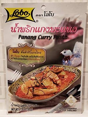 Lobo Brand Thai Panang Curry Paste 1.76 Oz Pack of 3 Thai Seasoning