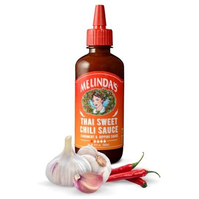 Melindas Thai Sweet Chili - Sweet and Mild Asian Chili Sauce Made with Whole Fresh Ingredients - Gourmet Hot &amp; Dipping Sauce - Keto Friendly - 12oz, 1 Pack