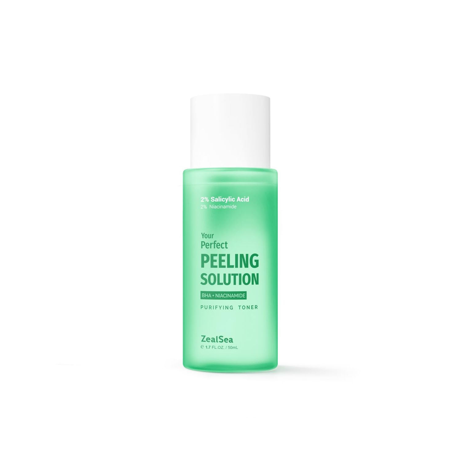 Salicylic Acid Toner, Blackhead Remover, BHA Liquid Exfoliant CICA, 1.7OZ, Travel Size, ZealSea Pore Minimizer for Face, Gentle Alcohol Free BHA Toner for All Skin with Niacinamide, Redness Relief