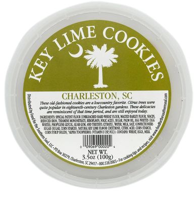 Key Lime Cookies, Charleston Traditional Recipe, 3.5 oz, Lowcountry Favorite