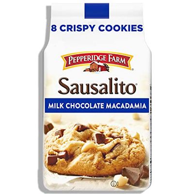 Pepperidge Farm Sausalito Crispy Milk Chocolate Macadamia Nut Cookies, 7.2 OZ Bag 8 Cookies