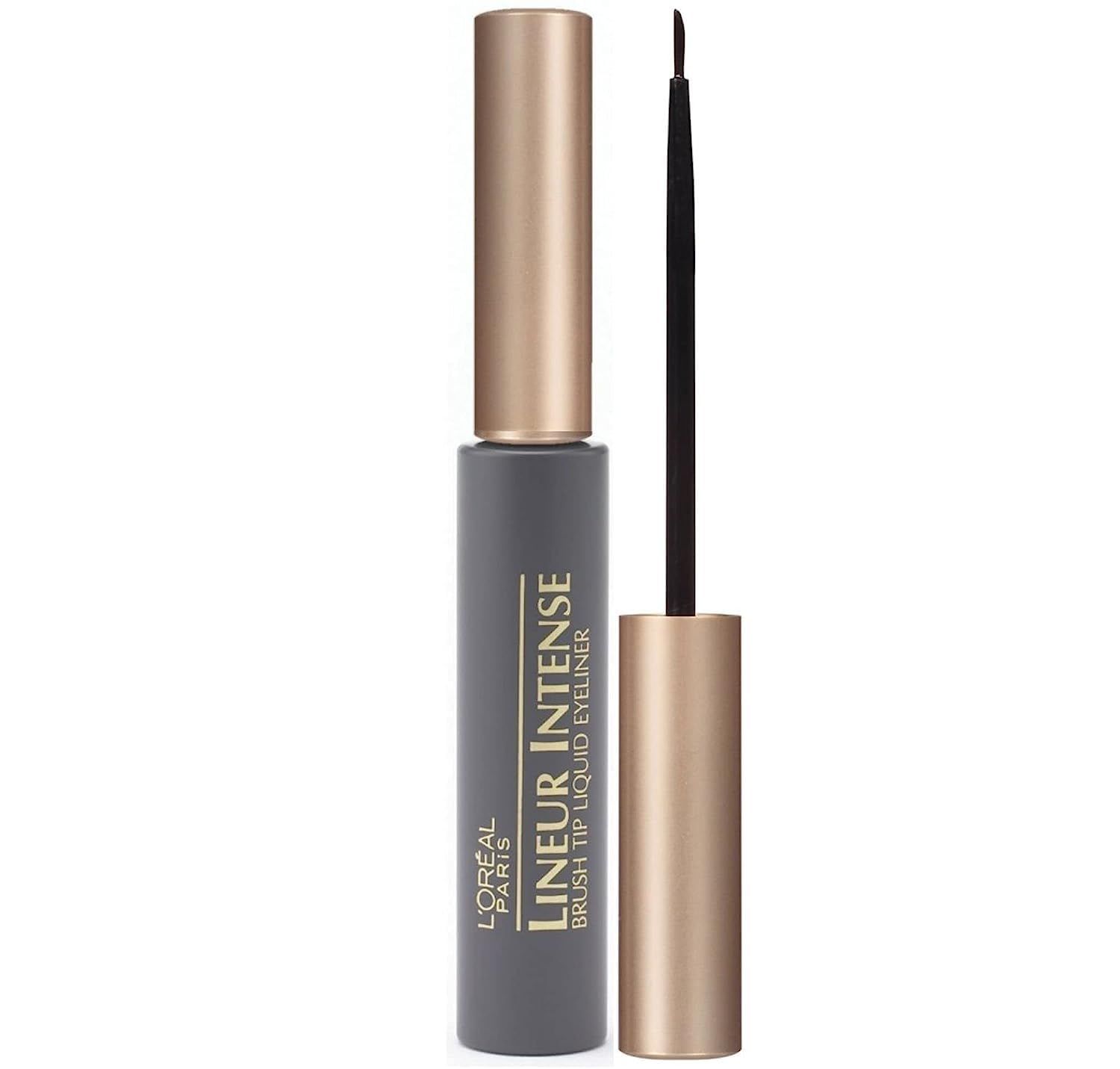 L&#39;Oreal Paris Lineur Intense Brush Tip Liquid Eyeliner, Black, 0.24 fl; oz; Packaging May Vary