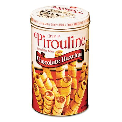 De Beukelaer Coporation 05051 Chocolate Hazelnut Pirouline Rolled Wafers, 14Oz
