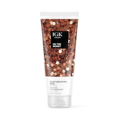 IGK Hair Gloss Toner &amp; Color Depositing Mask Coopery Semi-Permanent Vegan Cruelty Free On The Money