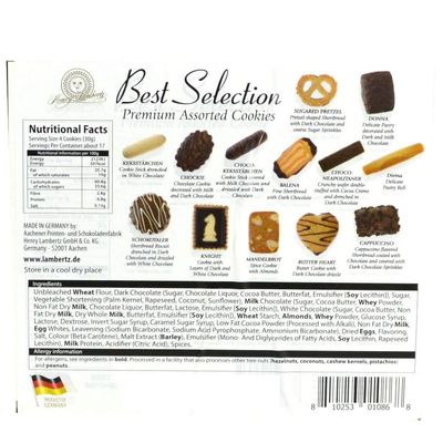 Lambertz Premium Assorted Cookies, 17.6 Ounce