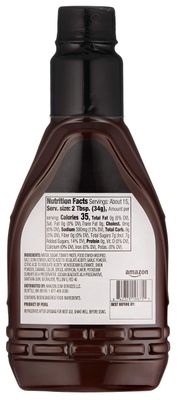 Amazon Brand - Happy Belly Hickory Smoked BBQ Sauce, 1.12 pound Pack of 1