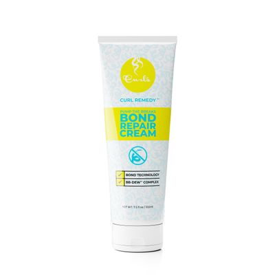 Curls Pump The Breaks Hair Repair &amp; Moisturizing Cream - 7.5 fl oz, Bond Repair Treatment for Curly &amp; Wavy Hair, Frizz Control, Deep Hydration &amp; Damage Protection