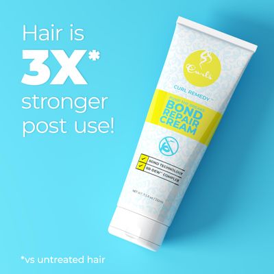 Curls Pump The Breaks Hair Repair & Moisturizing Cream - 7.5 fl oz, Bond Repair Treatment for Curly & Wavy Hair, Frizz Control, Deep Hydration & Damage Protection