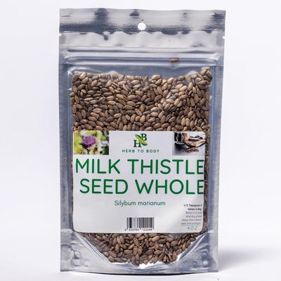 Herb To Body Milk Thistle Seed Whole Silybum Marianum Wildcrafted 4oz