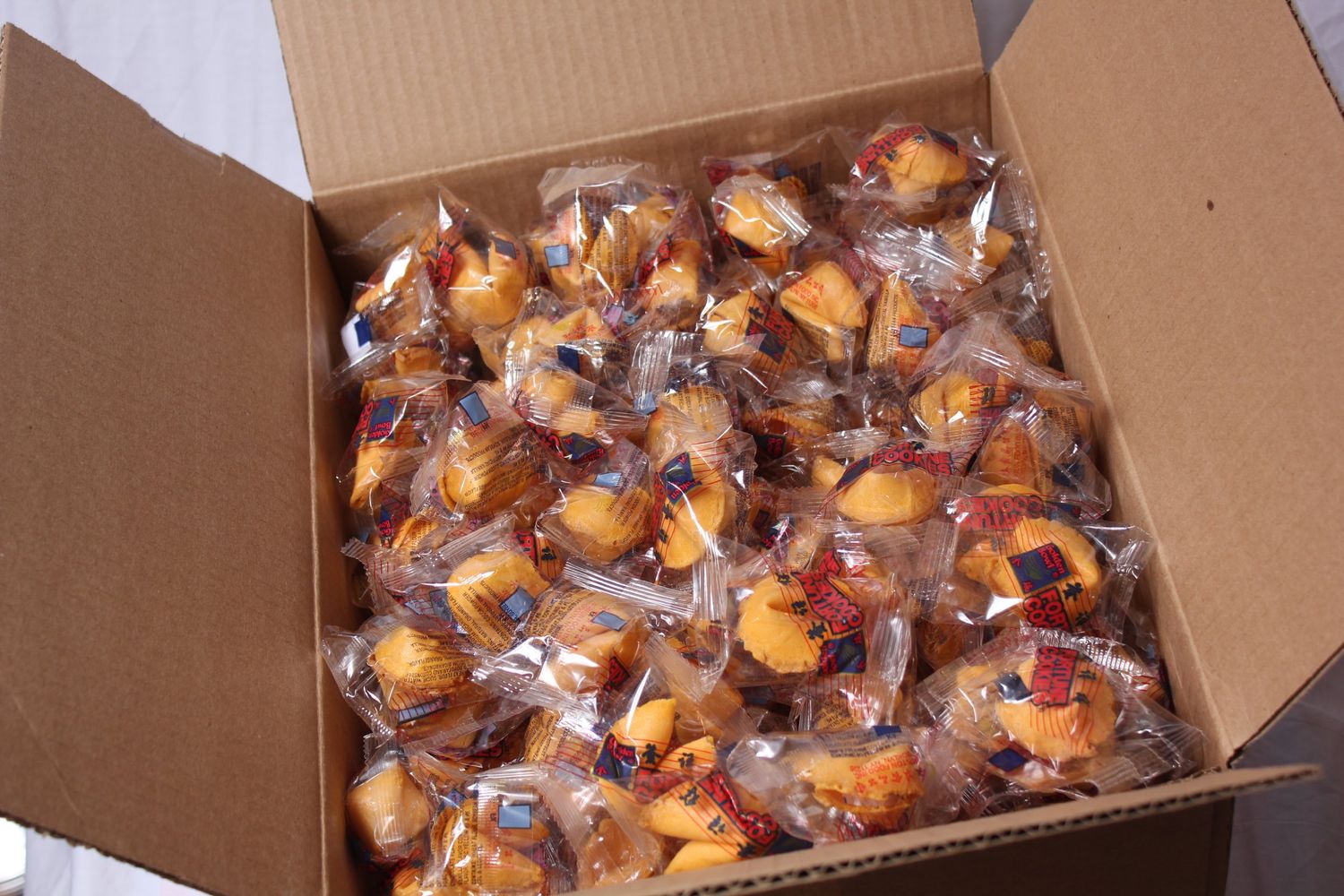 Fortune Cookies Fresh Single Wrap 400 Pcs 1 BoxAt D&amp;J Asian Market