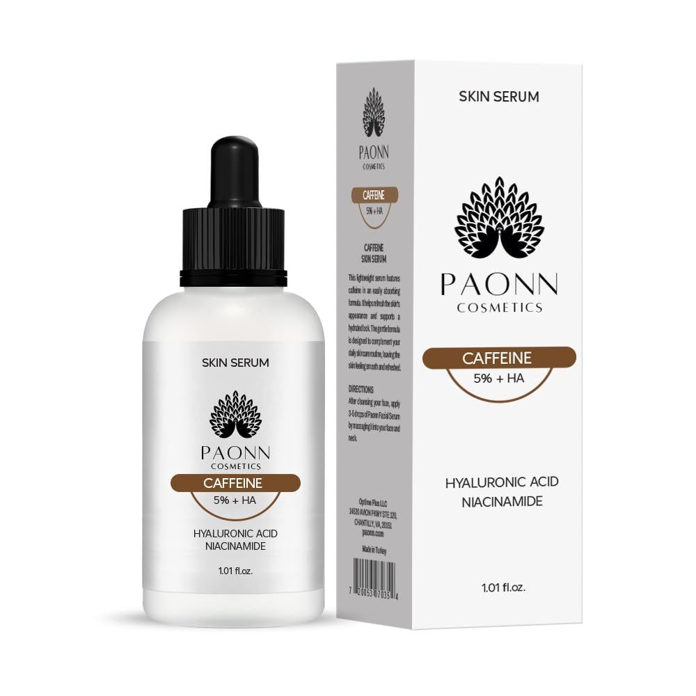 Caffeine Eye Serum for Face and Skin, Hydrating Solution, Reduces Dark Circles, Puffiness &amp; Fine Lines, Moisturizing