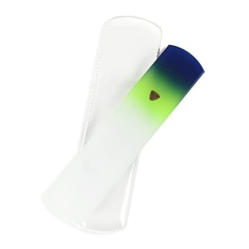 BONA FIDE BEAUTY Premium Czech Glass Foot File with Sleeve, Foot Scraper and Foot Rasp. Thoughtful Gifts for Men