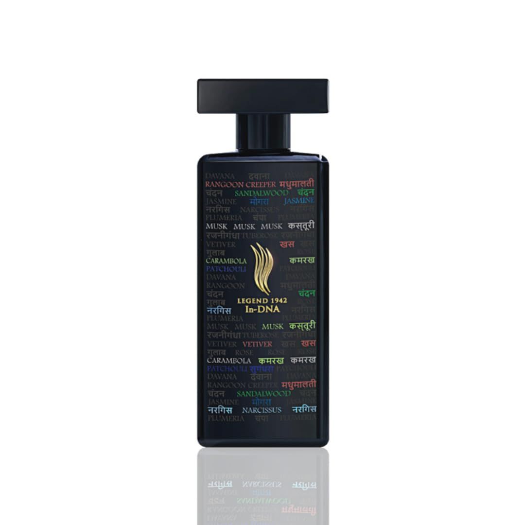 Legend 1942 Long Lasting Luxury Perfumes In-Dna Black 100Ml Branded Perfume For Men &amp; Women Cologne - Floral Fragrance Everyday Essentials - Gifts Hand Crafted by Amitabh Bachchan