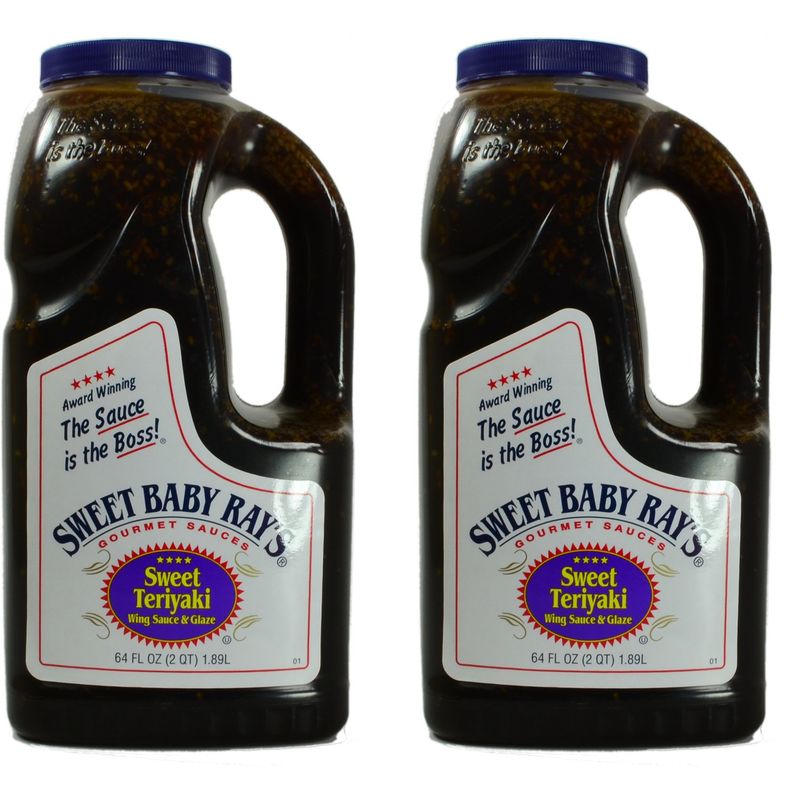 Sweet Baby Ray&#39;s Sweet Teriyaki Wing Sauce &amp; Glaze 64 Oz. 2-Pack