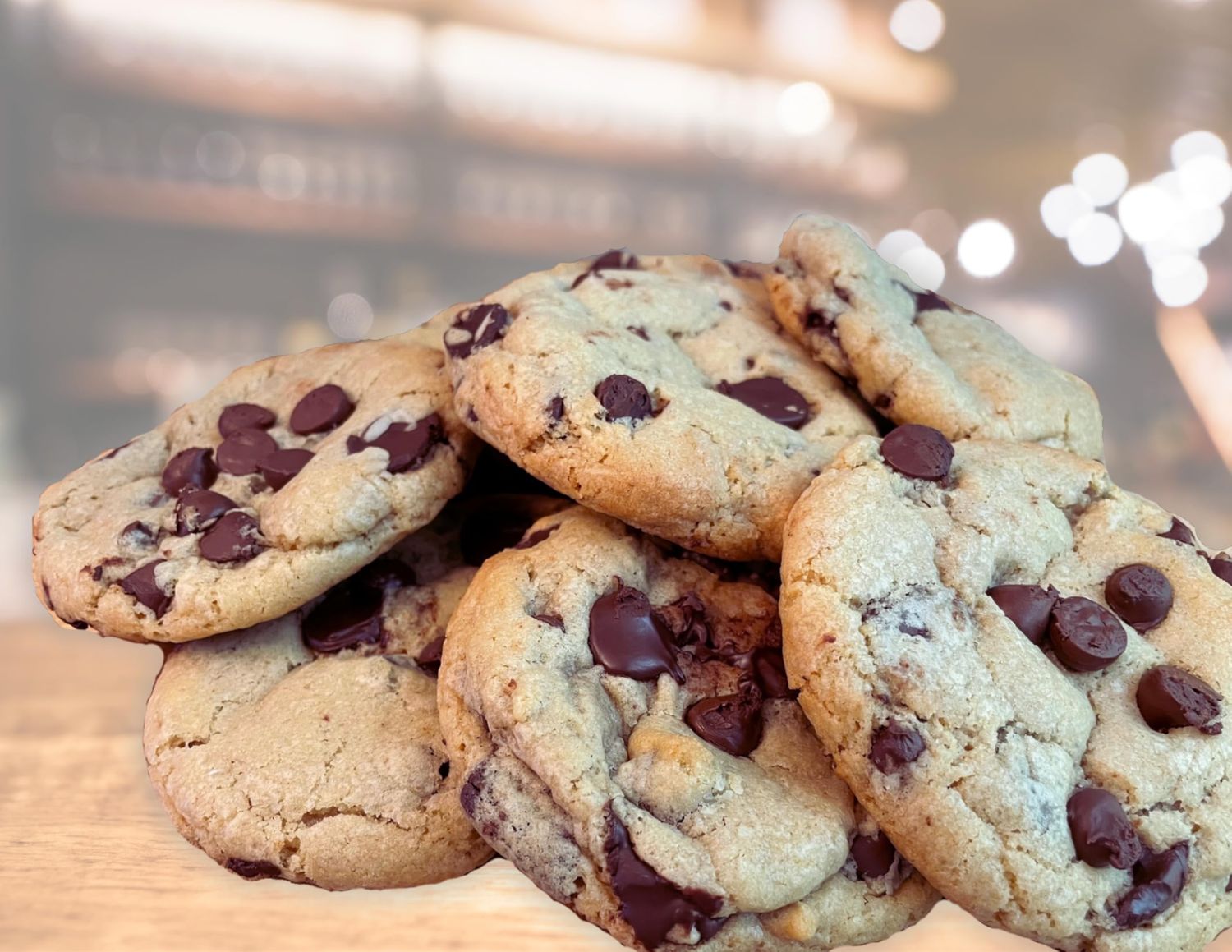 Fresh Baked Sourdough Chocolate Chip Cookies, Handmade, Made-to-Order, No Added Preservatives, 6 count