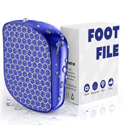 Foot File, Nano Glass Callus Remover, Portable Professional Foot Beauty Care Tool, can be Used for WetDry Cracked feet, Painless Foot File for Dead Skin, Foot calluses, and Foot cuticles - Blue