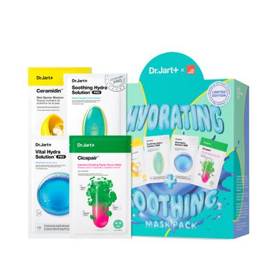 Dr.Jart Art Start Hydrating and Soothing Face Mask Value Set 4 Korean Face Masks Korean Skin Care Set