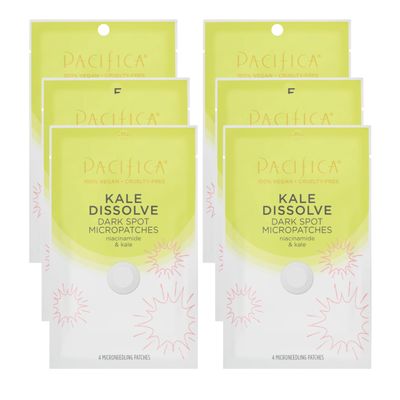Pacifica Dark Spot Dissolving Micropatches - Microneedling Dots w Niacinamide 6-PACK Tranexamic Acid &amp; Kale to Fade Post-Acne Marks and Age Spots, Brightening Patch Treatment, Clean Vegan Skincare