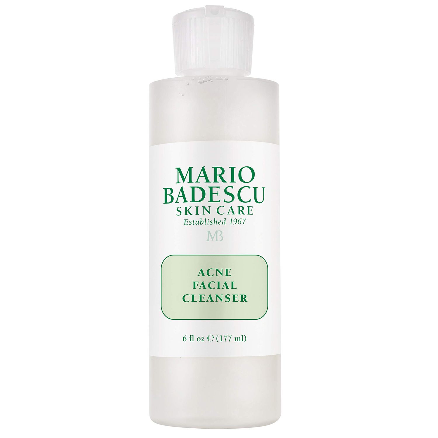 Mario Badescu Acne Facial Cleanser for Combination &amp; Oily Skin, Oil-Free Face Wash with Salicylic Acid &amp; Aloe Vera, Deep Pore Clean, 6 Fl Oz Pack of 1