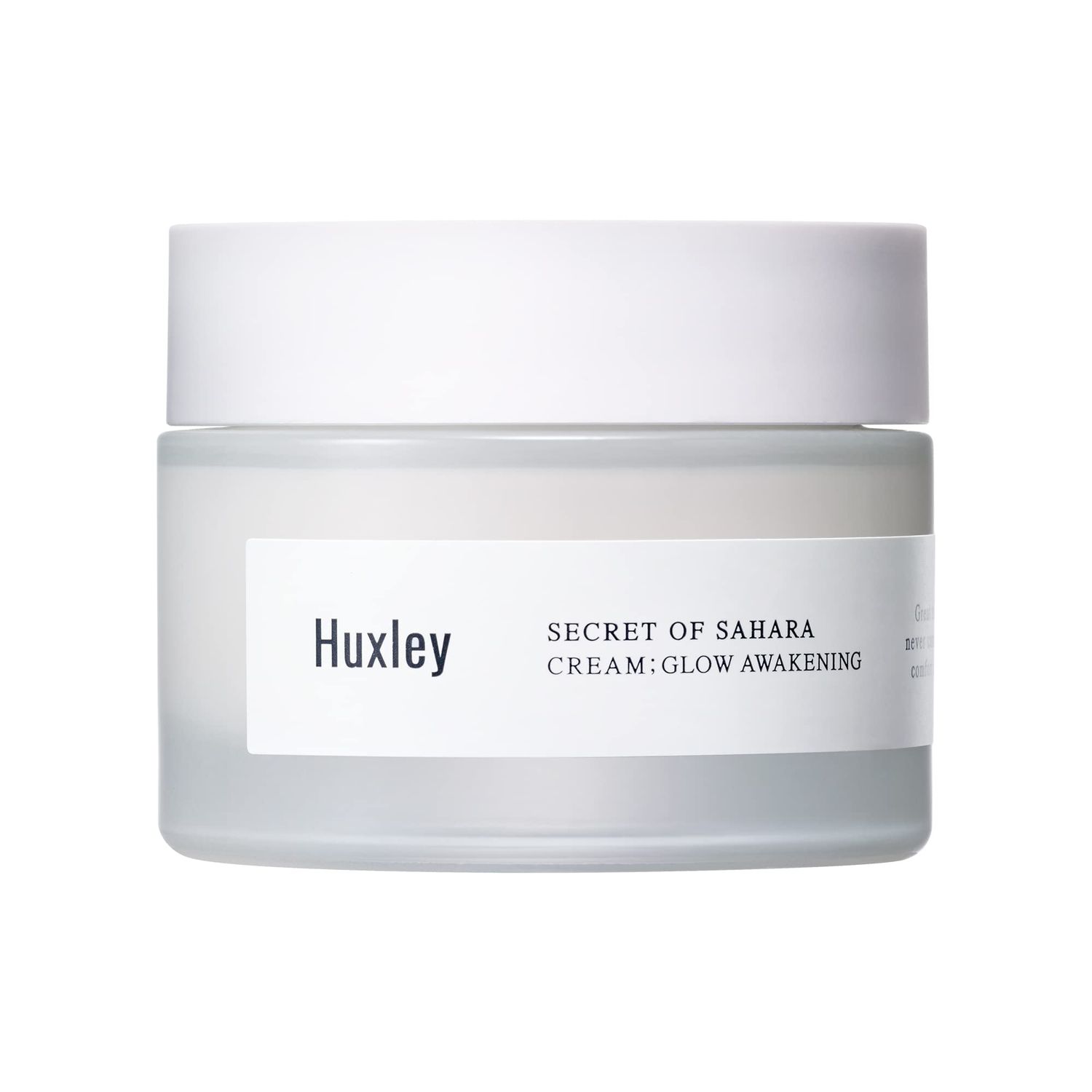 Huxley Secret of Sahara Cream Glow Awakening 1.69 fl. oz. Korean Facial Cream With B3 Niacinamide and Glutathione Complex for a Naturally Brighter Complexion
